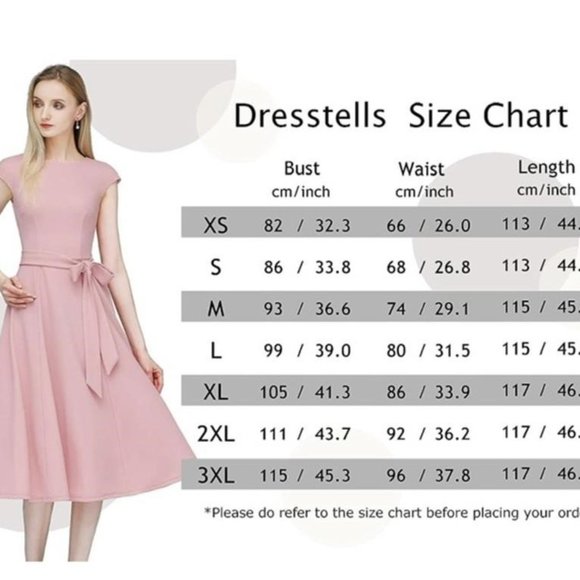 2X 3X Plus Size Curvy Cocktail Bridesmaid Church Funeral Flare Slimming Dress - Picture 6 of 10